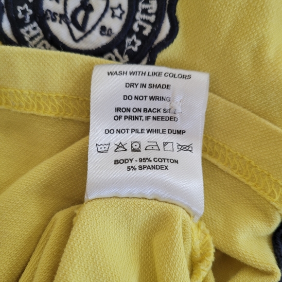 Gimi & Jomy Yellow Long Sleeve Polo Blue Collar 4Y - Picture 5 of 5